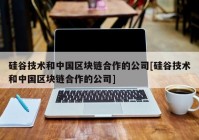 硅谷技术和中国区块链合作的公司[硅谷技术和中国区块链合作的公司]